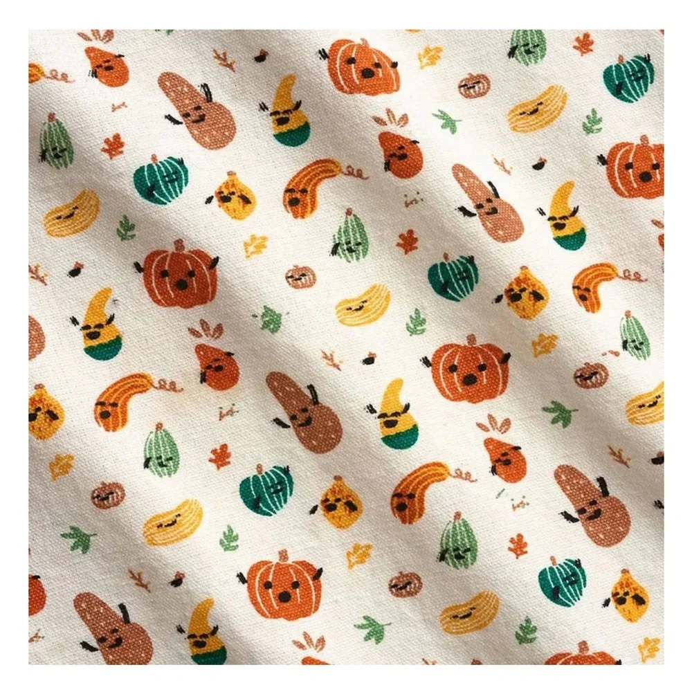 Paper Source 'Oh My Gourd!' Apron - White and Orange- O/S